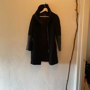 Club Monaco | High Collar Italian Wool Coat